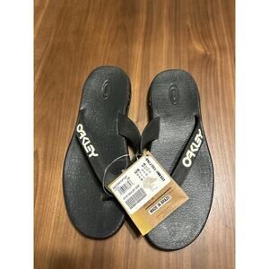 OAKLEY Mens Size 13 Black B1B Flip Flop Sandals NWT